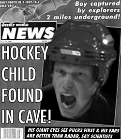 Eric Staal is Bat Boy?