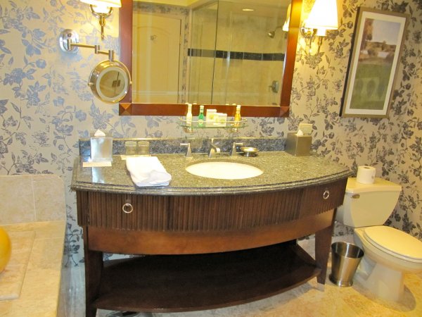 bathroom at the Bellagio