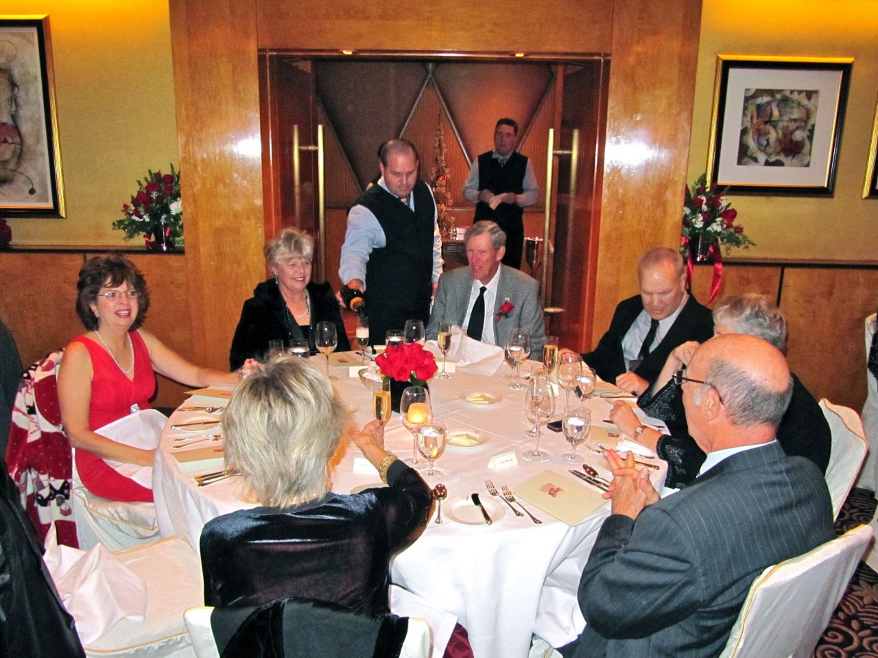 at the reception
