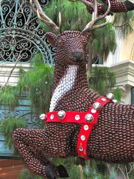 Bellagio conservatory: the reindeer is made of nuts