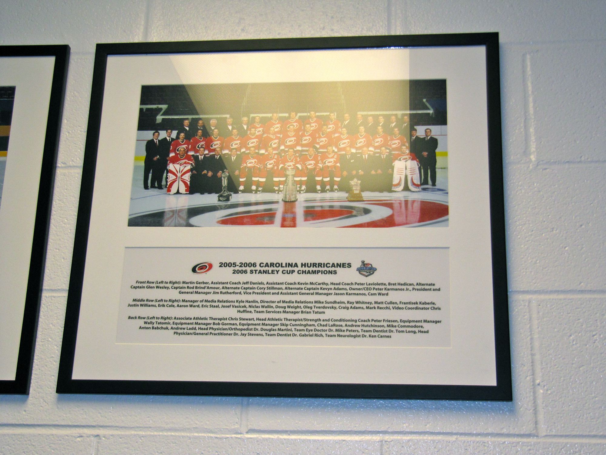 2005-2006 Carolina Hurricanes: 2006 Stanley Cup Champions
