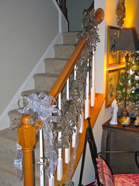 bannister was decorated, too