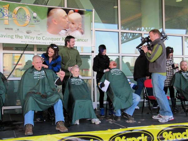 I heard 200 people got shaved today