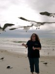 cynthia feeding the birds (3)