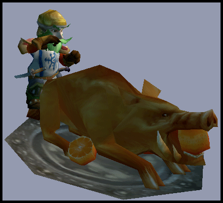Greenwhisker with a Pig