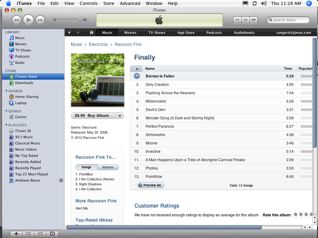 iTunes 9.0.3 does not allow dragging store tracks to playlists