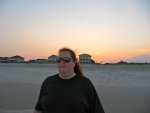 at the beach: Cynthia