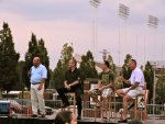 Chuck Kaiton, Paul Maurice, Joe Corvo, and Tom Barrasso