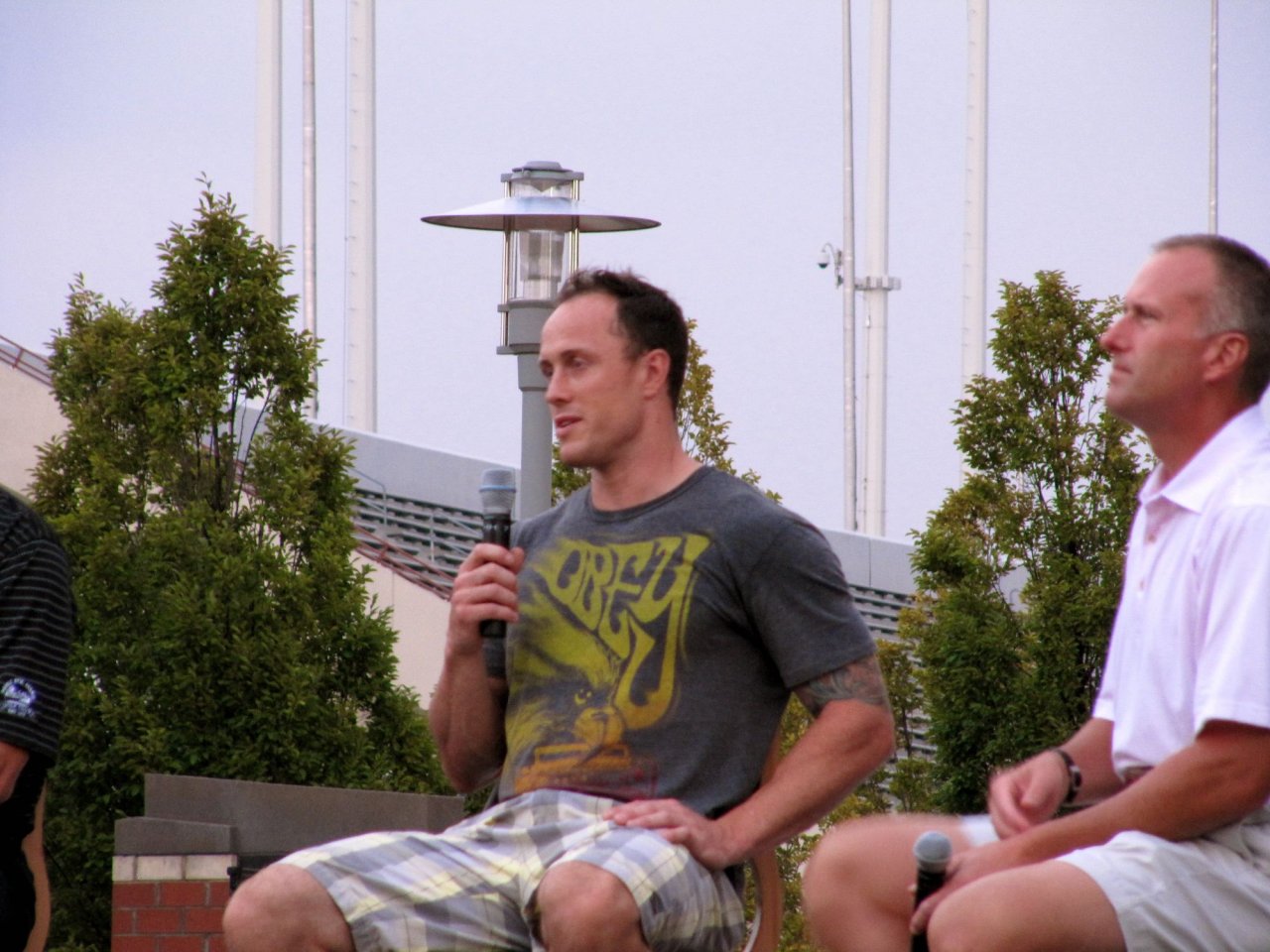 Joe Corvo and Tom Barrasso