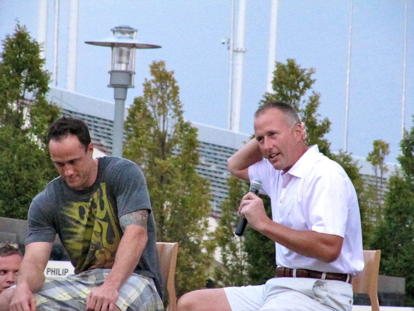 Joe Corvo and Tom Barrasso