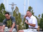 Joe Corvo and Tom Barrasso