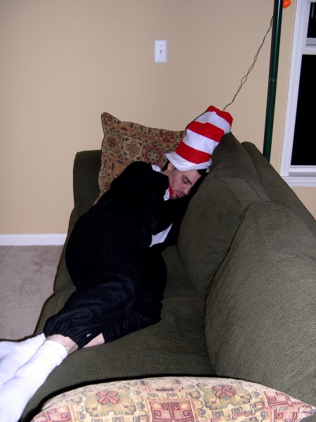 Jon, cat nappin'