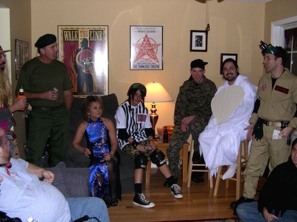 hanging out in the living room