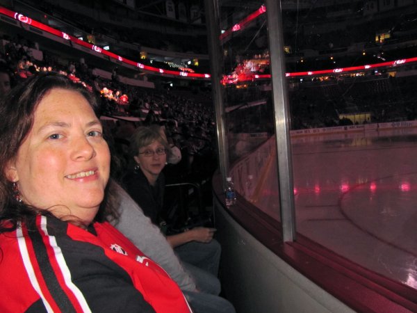 sitting right on the glass