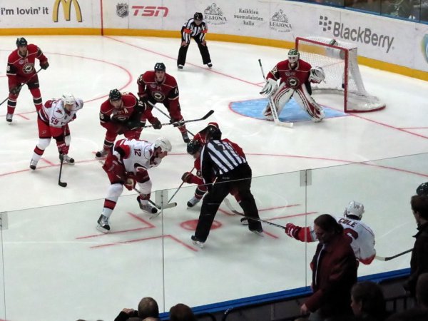 face-off time for Staal