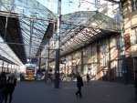 Inside the Helsinki central railway station.