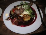 Had a wonderful dinner at Kynsilaukka Garlic.  I had the reindeer skewers.