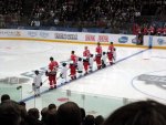 starters lined up with the kids