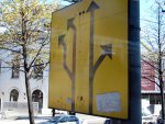 funky road sign