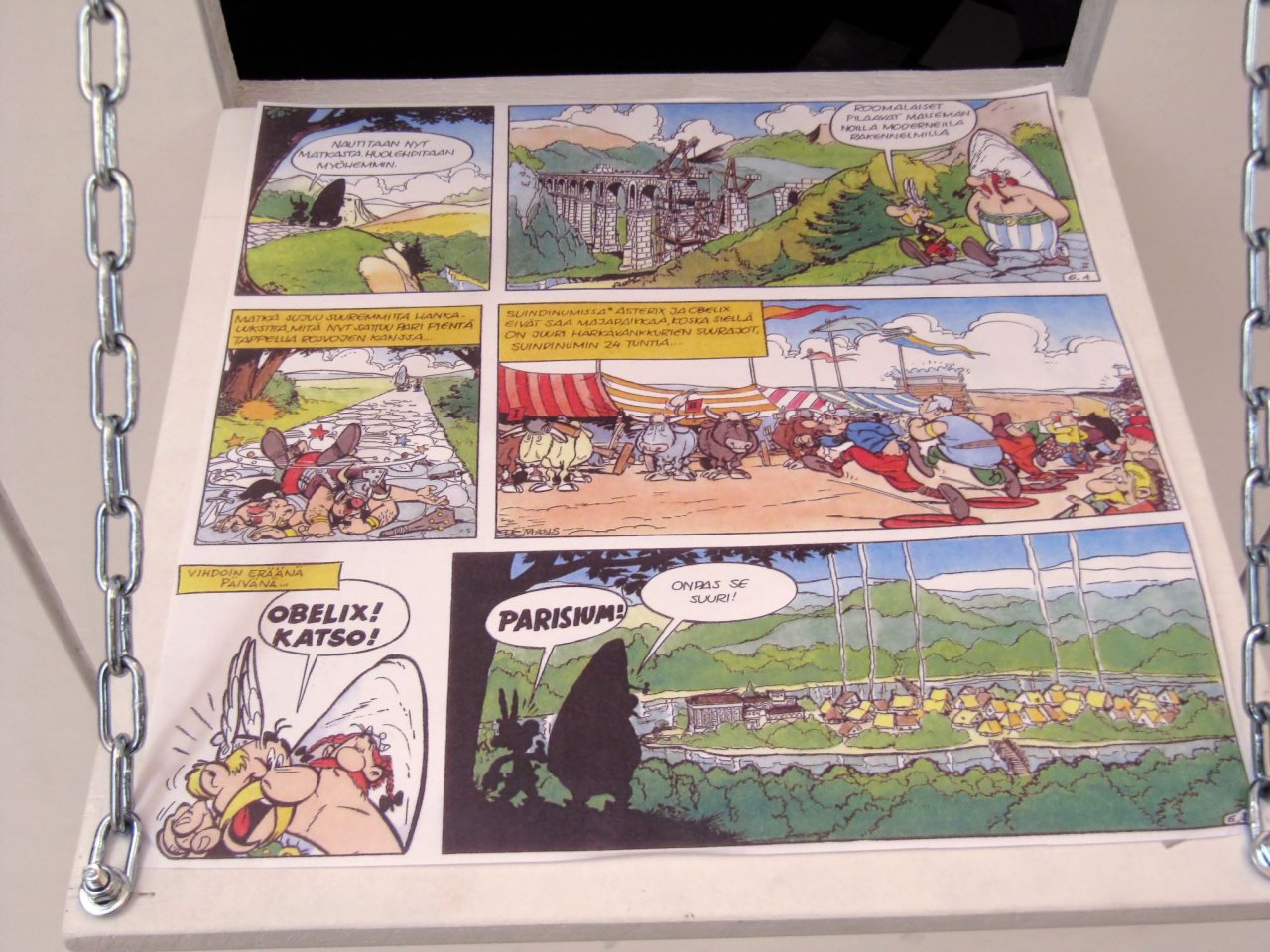 this was outside the sleeping viking display
