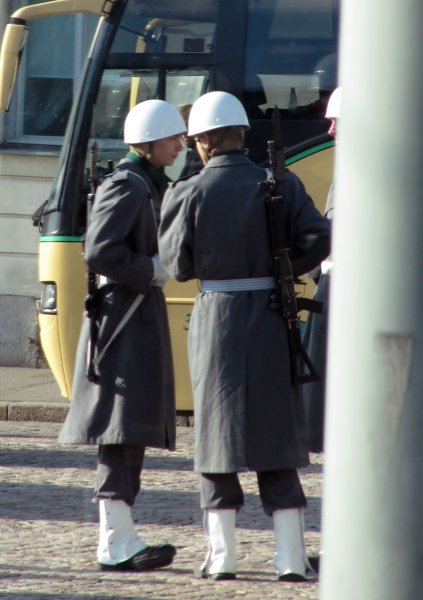 they were all just standing around, shift change?
