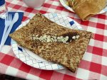 Ben's blue cheese and ham crepe