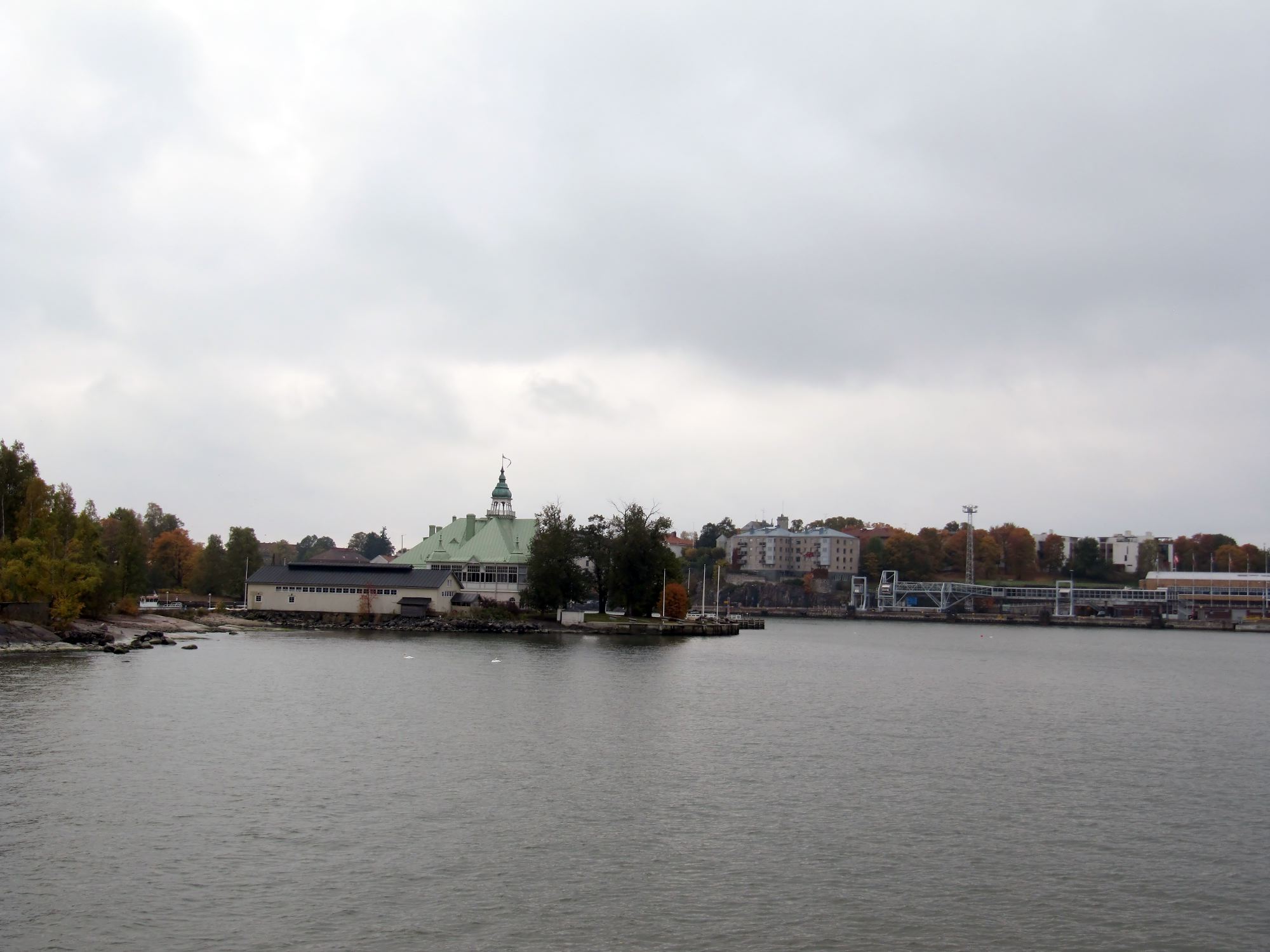 on the boat to Suomenlinna
