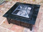 pit with the grate on in daylight