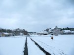 snowy neighborhood