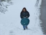heading back up the hill