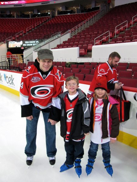 Cameron and Stephanie with Sergei Samsonov