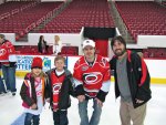 Stephanie, Cameron, and Ben with Ian White