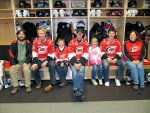 our picture with Jussi Jokinen, Eric Staal, and Jeff Skinner