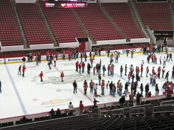 the crowds on the ice