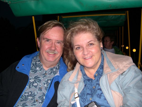 La Ronde - Dad and Patty on the tram around the park.