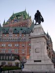 Quebec City - The chateau at dusk.