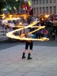 Quebec City - Spinning ropes of fire.