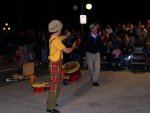 Quebec City - He calls dad up to the stage...