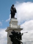 Quebec City - A statue in old Quebec.