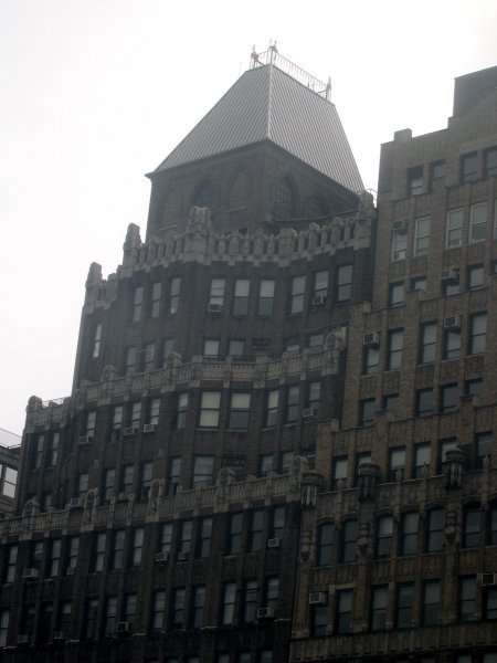 cool-looking building outside our window