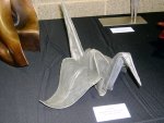 crane made from sheet lead!