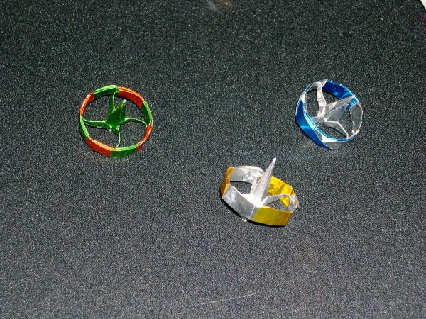 origami spinning tops