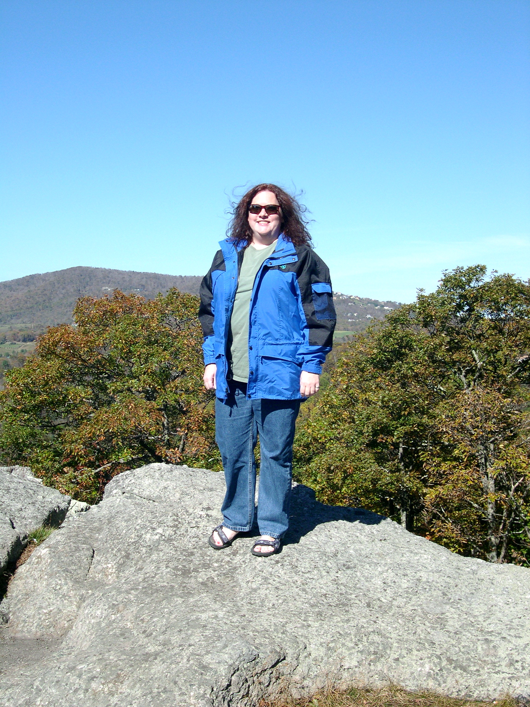 Cynthia at the Raven Rocks overlook