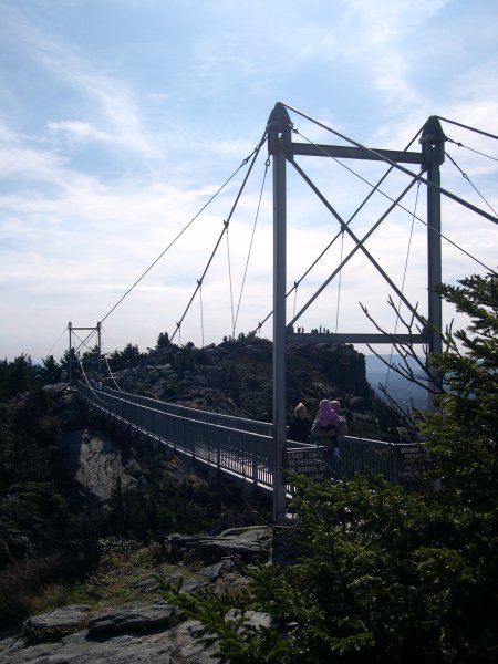 A shot of the Mile-High Swinging Bridge (which isn't as racy as it sounds...)