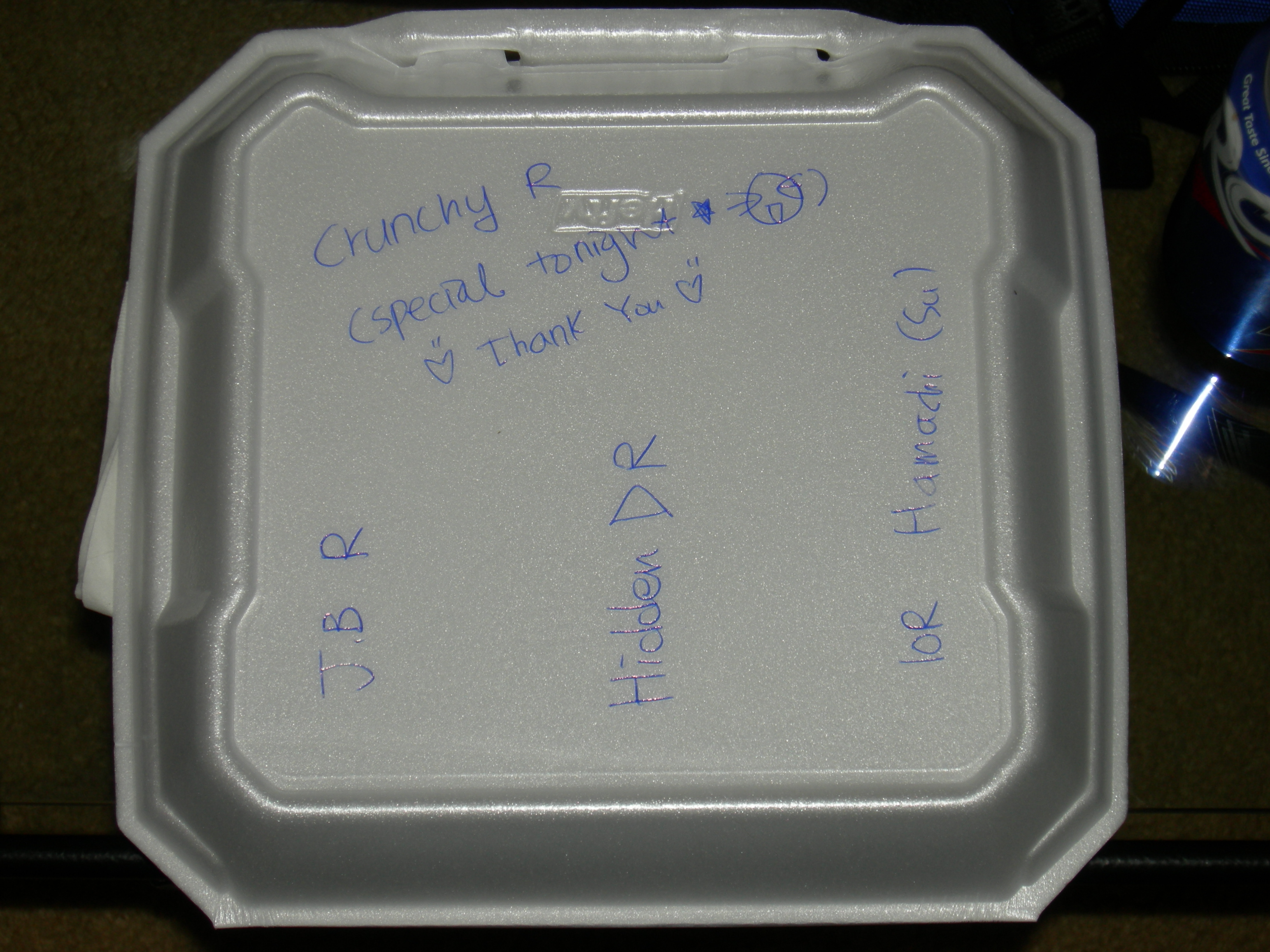 sushi takeout box from Little Tokyo