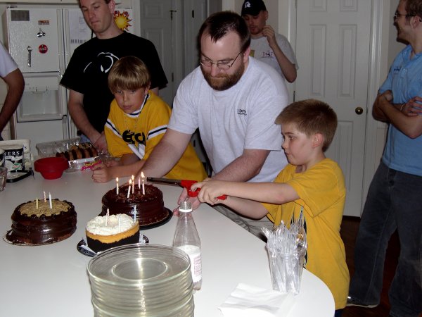 more cake lighting with Matt and Matthew