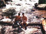 Brad Carius and I in the river