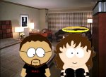 We've got a pretty nice room. First thing we did was just check in and get situated.