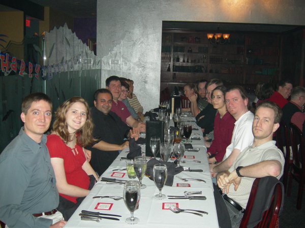 Justis, Charlotte, Nitin, Tarus, Sarah, Larry (hidden), Heather, Ashton, Matt, Kaycee, Louie, Holly, Cam, and Tim