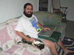 Boo kitty helping me with the computer